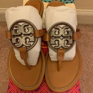Tory Burch Metal Miller Embellished Sandal
